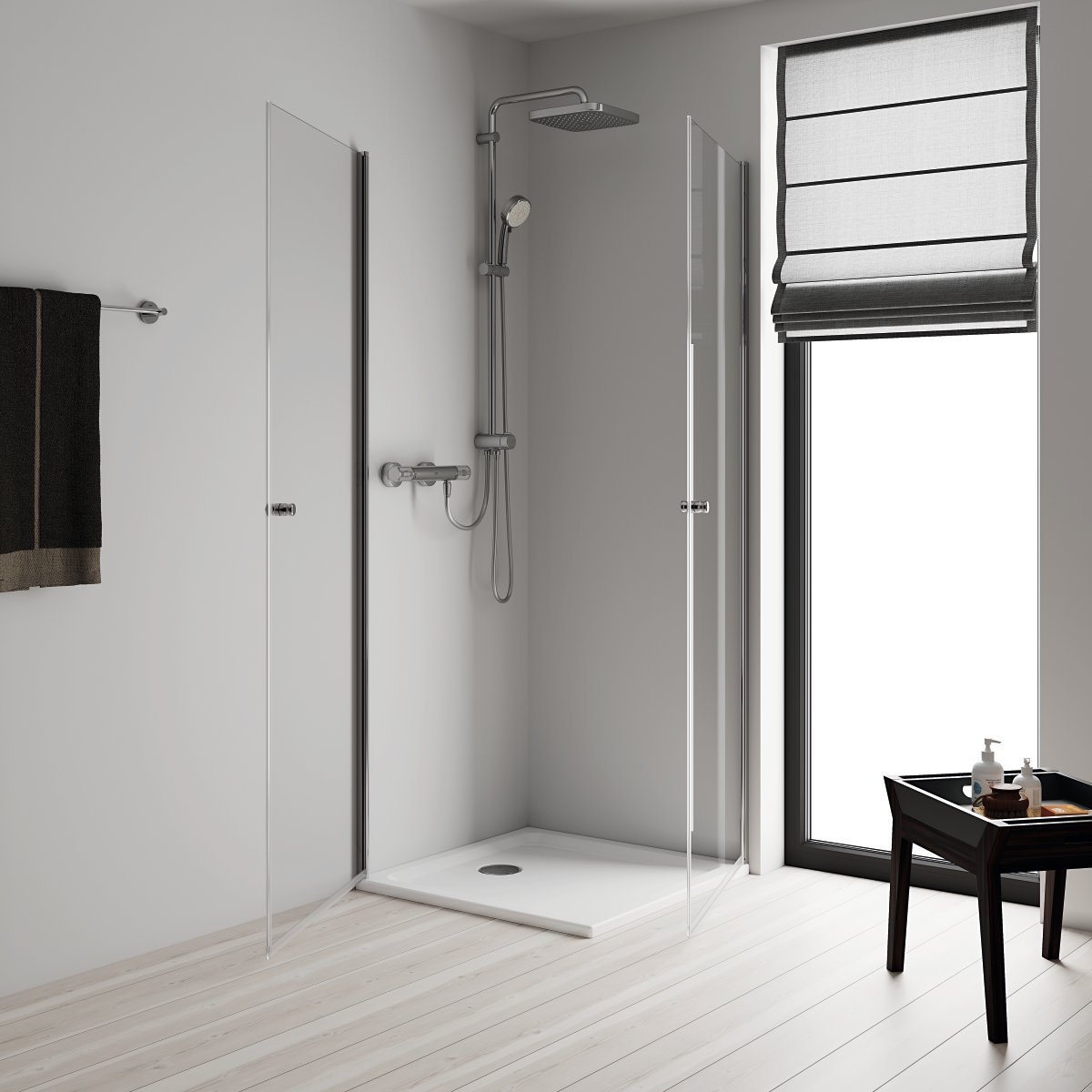 resimler/genel/Grohe Tempesta Cosmopolitan System 250 Cube Duvar Bağlantılı Divertörlü Duş Sistemi - 26694000