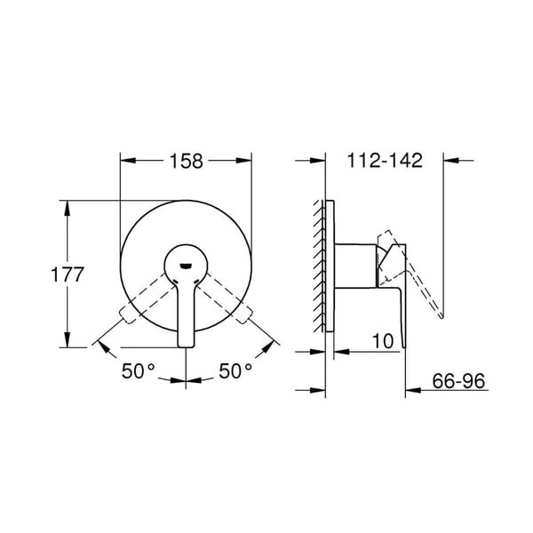 resimler/genel/Grohe Lineare Ankastre Duş Bataryası - 24063001