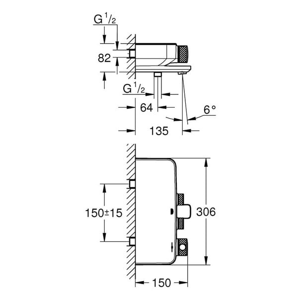 resimler/genel/Grohe Grohtherm Smartcontrol Termostatik Banyo Bataryası - 34718000