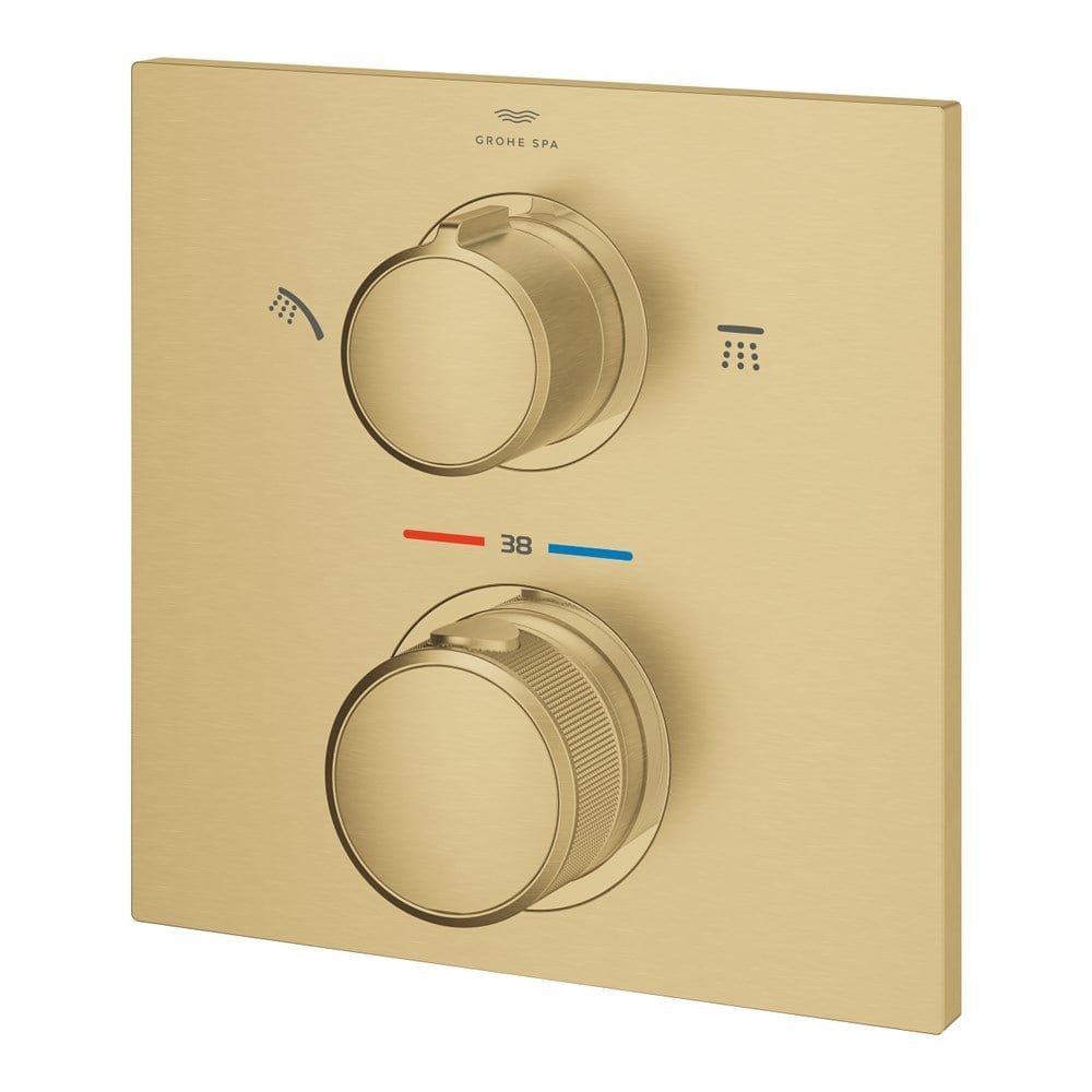 resimler/genel/Grohe Allure Termostat Ankastre 2 Yollu Yönlendirici Duş Bataryası - 29181GN2