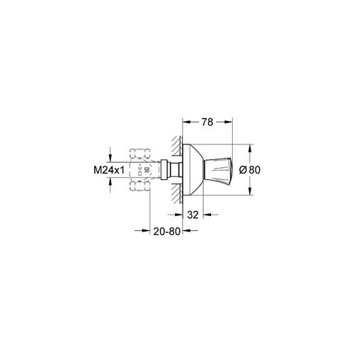 resimler/genel/Grohe Costa L Ankastre Stop Valf - 19808001